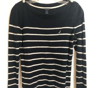 Nautica Women’s Medium Navy/White Sweater